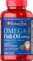 Puritan's Pride Omega 3 (1200 mg) 100 софтгель