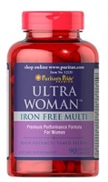 Puritan's Pride Ultra Woman Iron Free Multi 90 Caplets