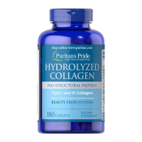 Puritan's Pride Hydrolyzed Collagen 1000 мг 180 каплет