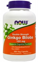 NOW Ginkgo Biloba 60 mg 120 veg caps