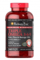 Puritan's Pride Triple Omega 3-6-9 240 softgels