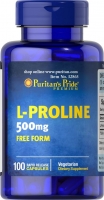 Puritan's Pride L-Proline 500 mg 100 Capsules