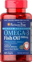 Puritan's Pride Omega-3 Fish Oil Coated 1500 mg 60 softgels