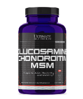  Ultimate nutrition Glucosamine(1500 mg)+Chondroitine(1200 mg)+MSM(1200 mg) 90 таб